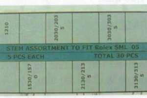 ASSORTIMENTO 30 ALBERI DI CARICA PER I PIÙ COMUNI CALIBRI RLX - SML05
