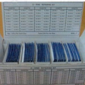 ASSORTIMENTO 234 O-RINGS COMPOSTO DA 78 BUSTINE DA 3 PEZZI CADAUNA IN SEZIONI DA 0,30 A 0,90 MM DIAMETRO DA 17,5 A 32 MM - SML17