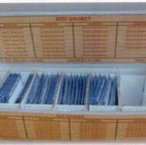 L'ASSORTIMENTO 90 GIUNTI FONDO CASSA ROSSI COMPOSTO DA 30 BUSTINE DA 3 PEZZI CAD. SPESSORE TUTTE DA 0,9 MM. SEZIONE ESTERNA DA 18,50 A 33 MM - SML18