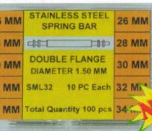 DIAM. 1.50 - ASSORTIMENTO 100 PEZZI DI ANSE IN ACCIAIO DA 16 A 34 MM 10 PER CHIUSURA - SML32