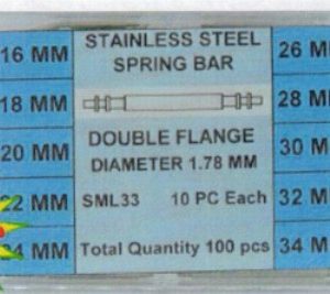 DIAM. 1.80 - ASSORTIMENTO 100 PEZZI DI ANSE IN ACCIAIO DA 16 A 34 MM 10 PER CHIUSURA - SML33