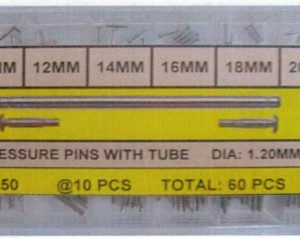 ASSORTIMENTO 60 PERNI A PRESSIONE PER LE CHIUSURE DI SICUREZZA DEI BRACCIALI DIAMETRO 1 20 MM LUNGHEZZA DA 10 A 20 MM - SML50